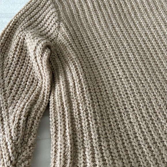 Abercrombie & Fitch Cardigan Knit Open Front‎ Cream Women’s XL - Picture 6 of 8